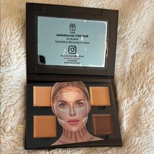 Aesthetica Bronzer and Contour Palette Cream Brown Shades